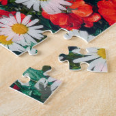 Astronauten in den Blume Rot und Weiß Puzzle (Seite)