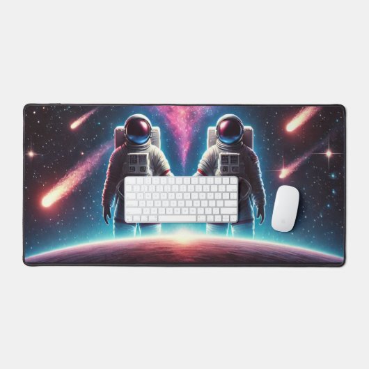 Astronauten in der Liebe Desk Mat Schreibtischunterlage (Tastatur & Maus)