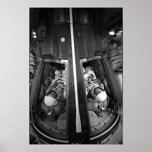 Astronauten in Gemini 4 Kapseln Poster (Vorne)