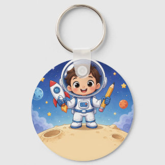 Astronauten-Kind bereit zur Erforschung Schlüsselanhänger