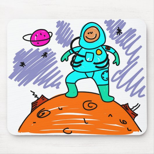 Astronauten-Kind Mousepad (Vorne)