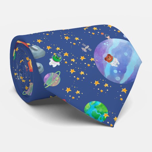 Astronauten Krawatte (Gerollt)