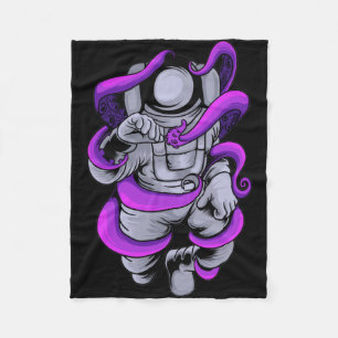 Astronauten-Ktopus Fleecedecke