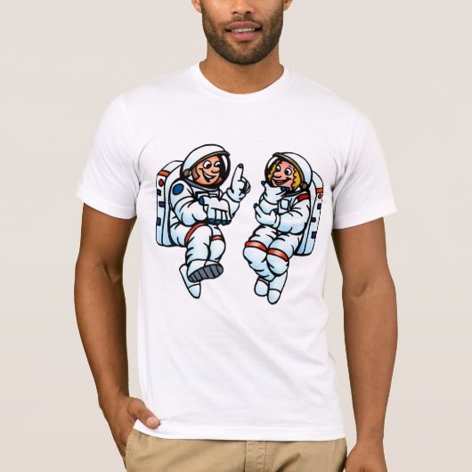 Astronauten Mens T - Shirt (Vorderseite)
