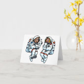 Astronauten Mitteilungskarten (Gelbe Blume)