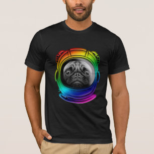 Astronauten-Mops T-Shirt