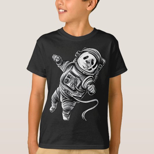 Astronauten-Panda im Raum-Panda-Bären Astropanda T-Shirt (Vorderseite)