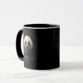 Astronauten-Panda mit Neonfarbspritzer Tasse (Vorderseite Links)