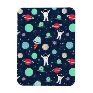 Astronauten Planeten Raketen und Aliens Magnet