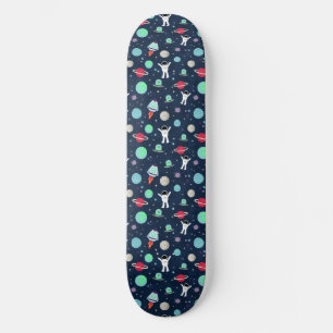 Astronauten Planeten Raketen und Aliens Skateboard