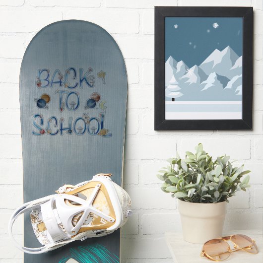 Astronauten Planets Space, zurück zur Schule Aufkleber (Snowboard)