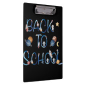 Astronauten Planets Space, zurück zur Schule Klemmbrett (Rechts)