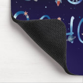 Astronauten Planets Space, zurück zur Schule Mousepad (Ecke)