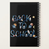Astronauten Planets Space, zurück zur Schule Planer (Rückseite)