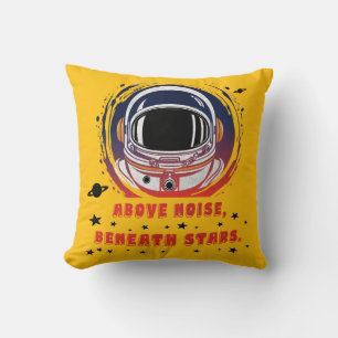 Astronauten-Porträt – Kosmische Raum-Wurfkissen Kissen