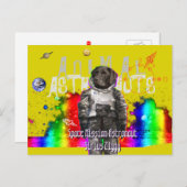Astronauten Postkarte (Vorne/Hinten)