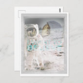 Astronauten Postkarte (Vorne/Hinten)