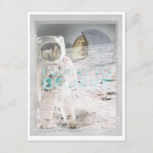 Astronauten Postkarte