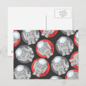 Astronauten Postkarte (Vorne/Hinten)