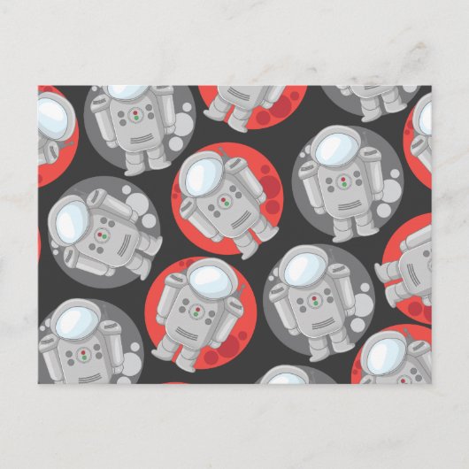 Astronauten Postkarte (Vorderseite)