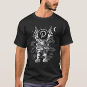 Astronauten Punkt-Münze DOT to Moon Crypto Tok T-Shirt (Vorderseite)