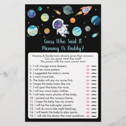 Astronauten Raumfahrer, der gesagt hat, es sei ein (Vorderseite)