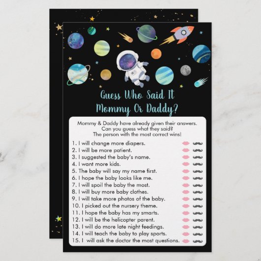 Astronauten Raumfahrer, der gesagt hat, es sei ein (Vorne/Hinten)