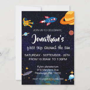 Astronauten Raumfahrtparty Einladung