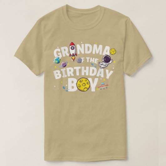 Astronauten Raumfahrttheater Oma der Birthda T-Shirt (Design vorne)