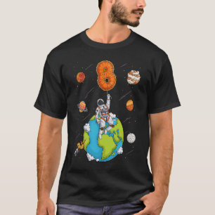 Astronauten Raumschiffe 8 Acht Jahre alt 8. Geburt T-Shirt
