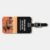 Astronauten richten Wetterausrüstung auf Mars ein. Gepäckanhänger (Vorderseite horizontal)