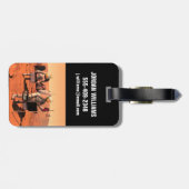 Astronauten richten Wetterausrüstung auf Mars ein. Gepäckanhänger (Rückseite horizontal)