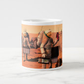 Astronauten richten Wetterausrüstung auf Mars ein. Jumbo-Tasse (Vorderseite)