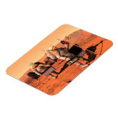 Astronauten richten Wetterausrüstung auf Mars ein. Magnet (Linke Seite)