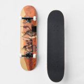 Astronauten richten Wetterausrüstung auf Mars ein. Skateboard (Vorderseite)