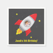 Astronauten-Rocket-Schiffs-Raum-Party liefert Serviette (Vorderseite)