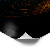 Astronauten schweben in Glitchwave Art und Weise Poster (Ecke)