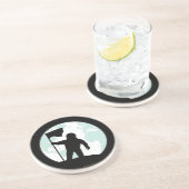 Astronauten-Silhouette Getränkeuntersetzer (Seite)