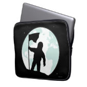 Astronauten-Silhouette Laptopschutzhülle (Vorderseite Links)