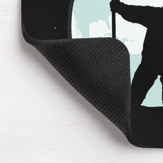 Astronauten-Silhouette Mousepad (Ecke)