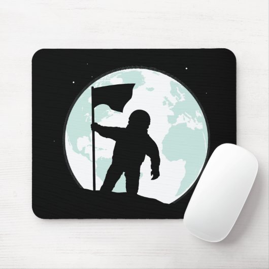 Astronauten-Silhouette Mousepad (Mit Mouse)