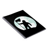 Astronauten-Silhouette Notizblock (Rechte Seite)