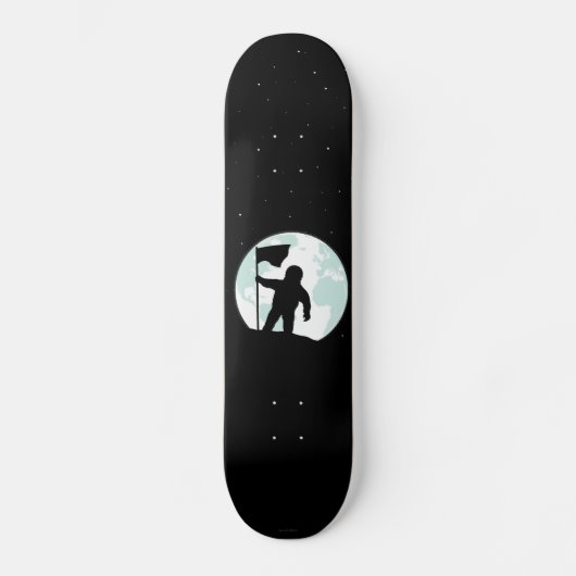 Astronauten-Silhouette Skateboard (Vorderseite)