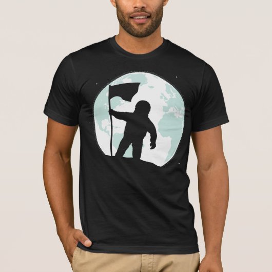 Astronauten-Silhouette T-Shirt (Vorderseite)