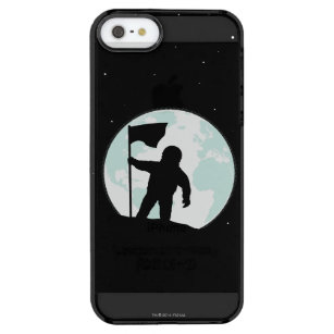 Astronauten-Silhouette Durchsichtige iPhone SE/5/5s Hülle