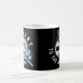 Astronauten Skate Quant QNT Krypto Coin HODL Token Kaffeetasse (Mittel)