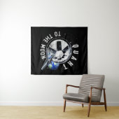 Astronauten Skate Quant QNT Krypto Coin HODL Token Wandteppich (Beispiel (Horizontal))