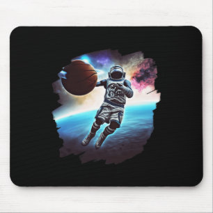 Astronauten spielen Bysketbyll Spaß Astronauten Ou Mousepad