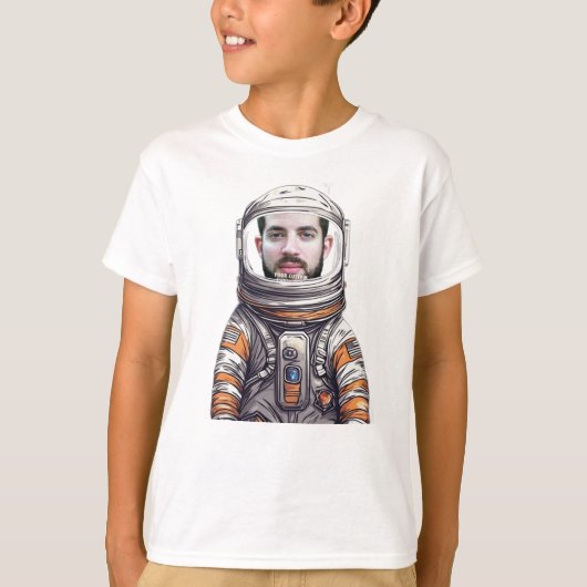Astronauten-T - Shirt für kundenspezifischen Vater (Vorderseite)