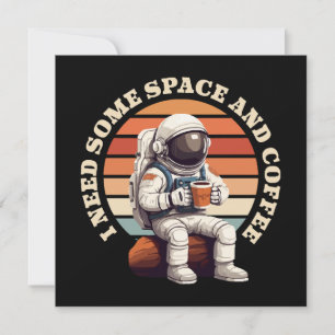 Astronauten trinken Kaffee